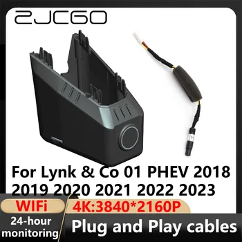 ZJCGO 4K Wifi 3840*2160 Automobilių DVR Brūkšnys Cam Kamera Vaizdo įrašymo Už Lynk & Co 01 PHEV 2018 2019 2020 2021 2022 2023