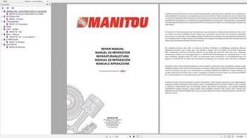Šakinis Krautuvas Manitou 7.26 GB PDF Remontas Operatoriai Rankinis ir Atsarginių Dalių Katalogas DVD