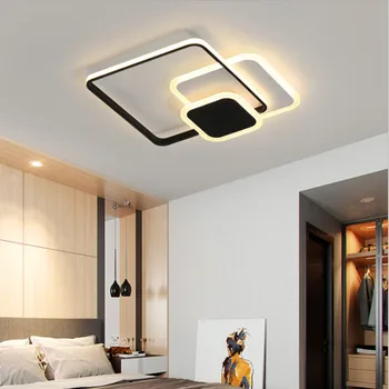 Šiuolaikinės miegamasis LED lubų šviestuvas kambarį akrilo šviesa viešbučio restorane apšvietimas baltas kvadratas namų puošybai žibintai