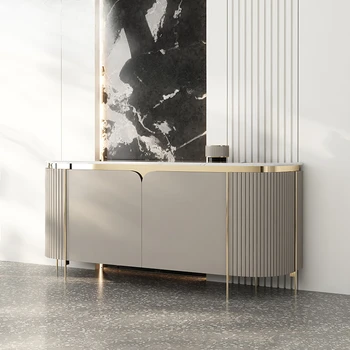 Šviesos prabangus marmuro rakinama spintelė paprasta šiuolaikinės švediškas stalas villa dekoratyvinis kabinetas