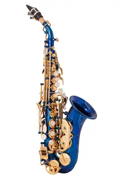 Žalvario, Aukso Išdrožti Modelis Bb Lenkimo Althorn Sopranas Saksofonas Sax Pearl White Shell Mygtukai Pučiamųjų Instrumentų
